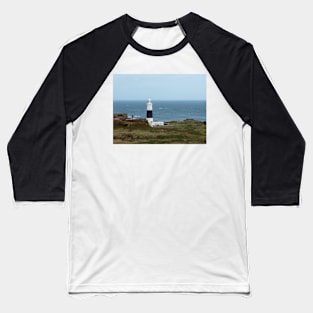 Mannez Lighthouse, Alderney Baseball T-Shirt